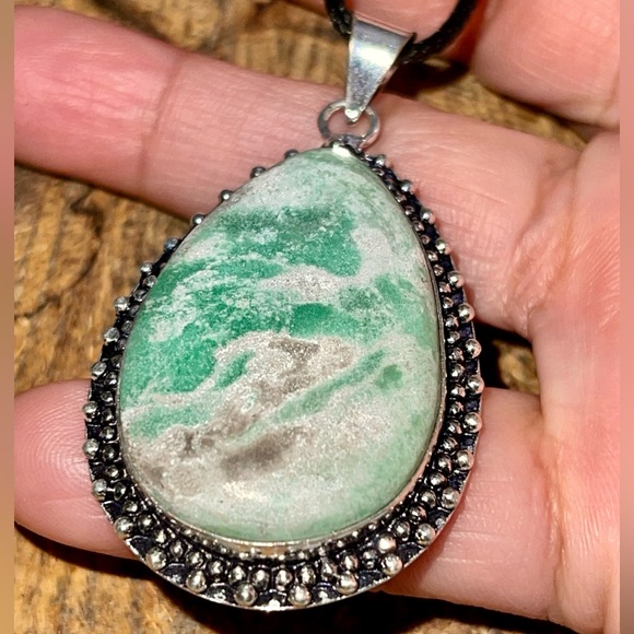 Variscite Pendant 2 1/4” - Picture 3 of 11